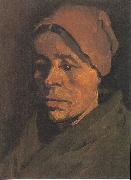 Vincent Van Gogh Head of a Peasant Woman with a brownish hood Germany oil painting artist